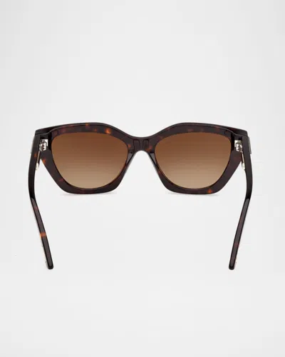 Tom Ford 55mm Butterfly Sunglasses In Orange