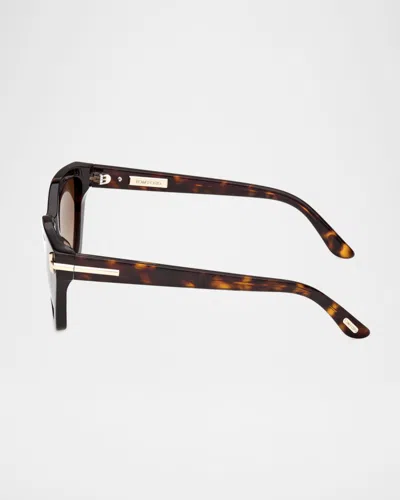 Tom Ford 55mm Butterfly Sunglasses In Orange