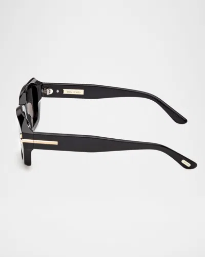 Tom Ford 53mm Rectangular Sunglasses In Black