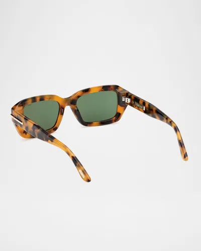Tom Ford 53mm Rectangular Sunglasses In Brown