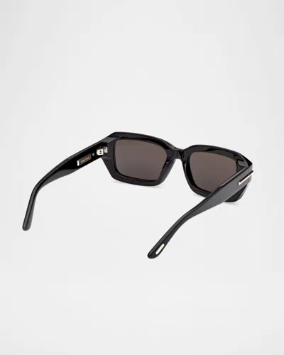 Tom Ford 53mm Rectangular Sunglasses In Black