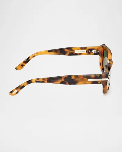 Tom Ford 53mm Rectangular Sunglasses In Brown
