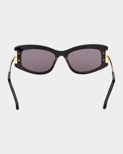 Max Mara 52mm Rectangular Sunglasses In Orange