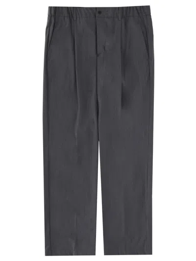 Herno Mens Mini Utility Pants For Ss26 In Gray