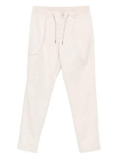 Herno Drawstring Cargo-pocket Trousers In Neutral