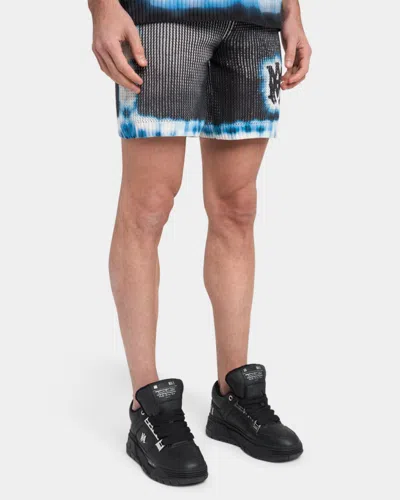 Amiri Men Black Sneakers With Logo Patch On The Side And Logo Lettering On The Rear In Leather Man In Black