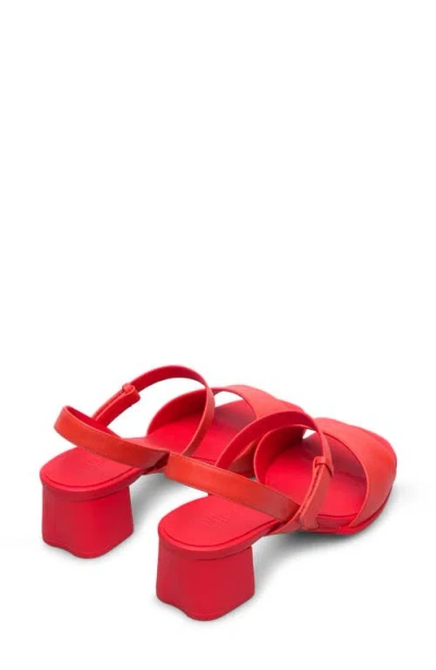 Camper Katie Ankle Strap Sandals In Red
