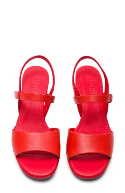 Camper Katie Ankle Strap Sandals In Red