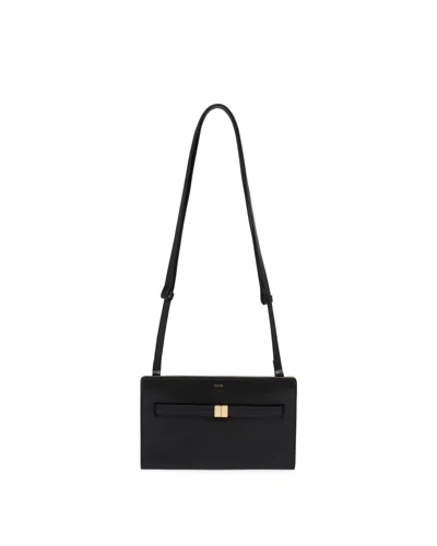 Totême Womens Toteme Belted Leather Cross Body Bag In Black