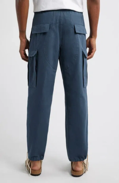 Standard Issue Pd Drawstring Cargo Pants In Blue