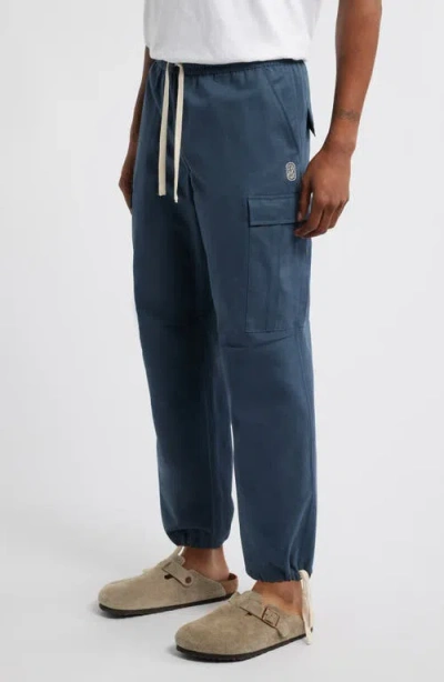 Standard Issue Pd Drawstring Cargo Pants In Blue