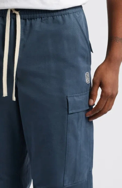 Standard Issue Pd Drawstring Cargo Pants In Blue