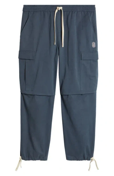 Standard Issue Pd Drawstring Cargo Pants In Blue