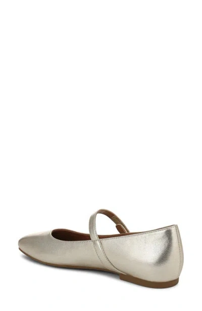 Vionic Wide Width Alameda Mary Jane Flat In Gold