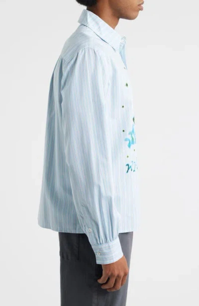 Jungles What Problem Button-up Shirt In Blue