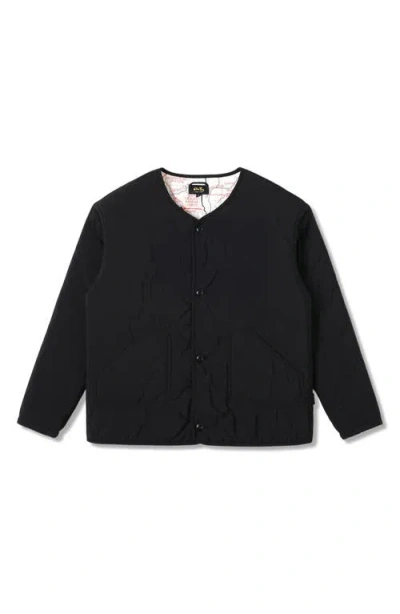 Stan Ray Reversible Quilted Liner Jacket In Black