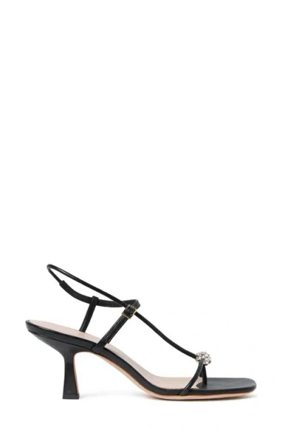 Loeffler Randall 70mm Triana Strappy Crystal Leather Mid-heel Sandals In Black