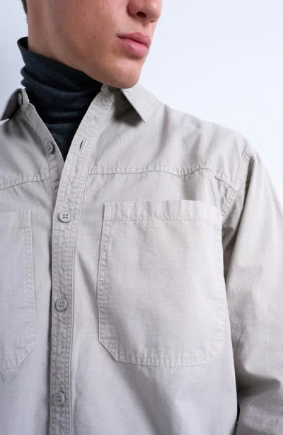 Topman Regular Fit Ripstop Overshirt In Multi