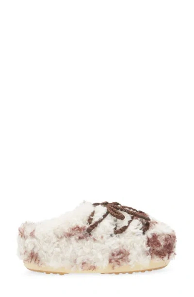 Moon Boot Evx Slip-on-style Faux Shearling Mules In Multi