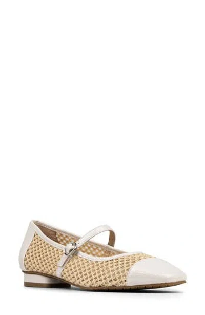 Donald Pliner Ditzy Mary Jane Ballet Flat In White