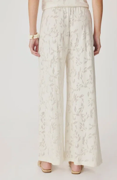 Splendid Air Burnout Drawstring Pants In White