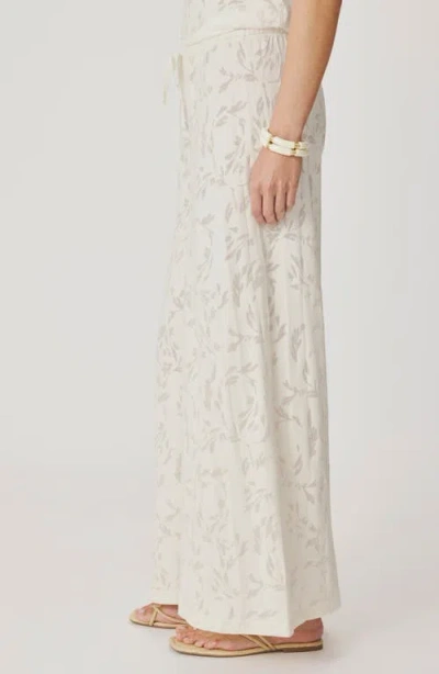 Splendid Air Burnout Drawstring Pants In White
