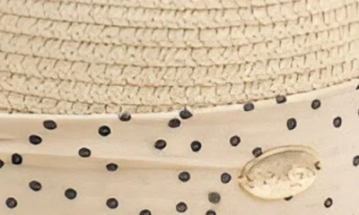 Surell Bow Bell Straw Hat In Neutral