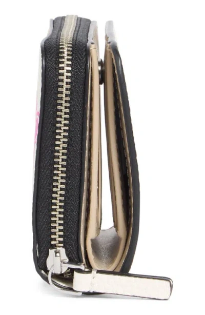 Marc Jacobs Mini Compact Leather Wallet In Multi