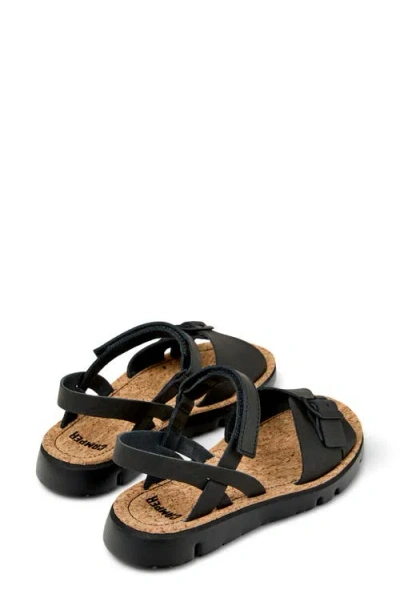 Camper Oruga Ankle Strap Sandal In Black