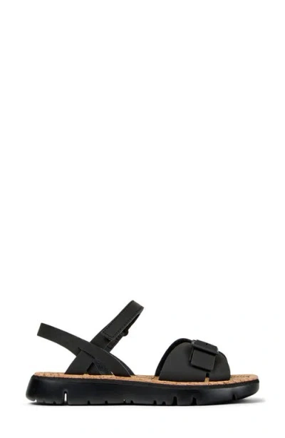 Camper Oruga Ankle Strap Sandal In Black