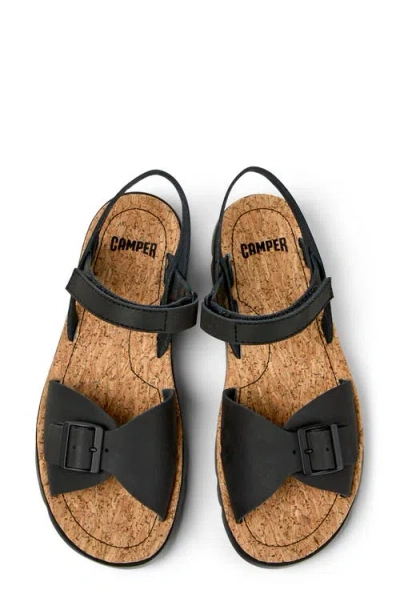 Camper Oruga Ankle Strap Sandal In Black