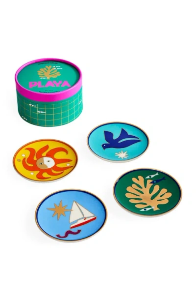 Jonathan Adler Playa Coaster Set In Multi