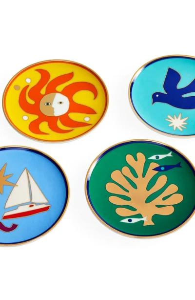 Jonathan Adler Playa Coaster Set In Multi
