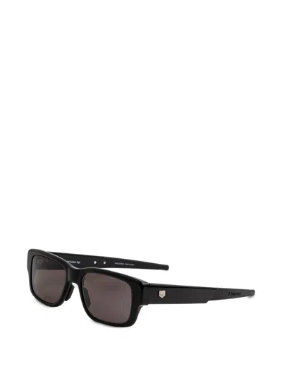 Tag Heuer Rectangle-frame Sunglasses In Black