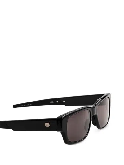 Tag Heuer Rectangle-frame Sunglasses In Black