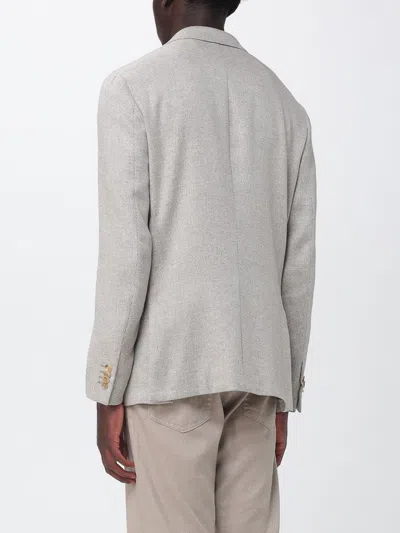 Zegna Chevron-pattern Single-breasted Blazer In Animal Print