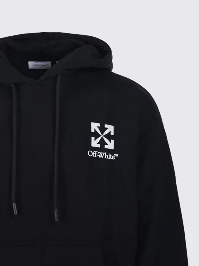 Off-white Small Arrow Logo Hoodie In Black Cotton