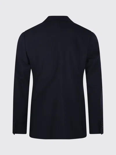 Lardini Virgin Wool Jacket Regular Fit In Blue