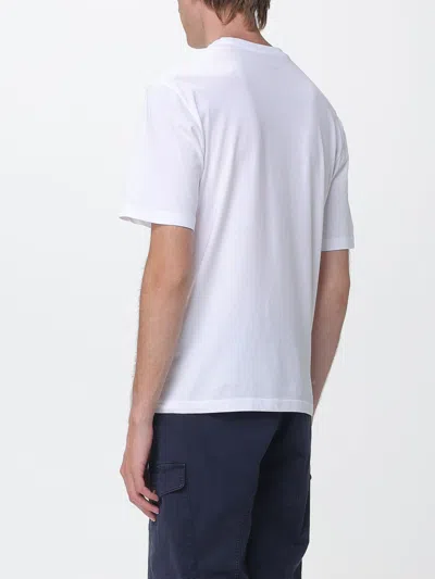 Blauer T-shirt Men In White