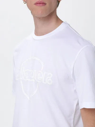 Blauer T-shirt Men In White