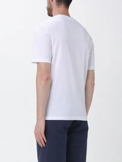 Blauer T-shirt Men In White