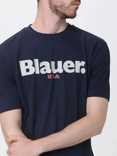 Blauer T-shirt Men In Blue