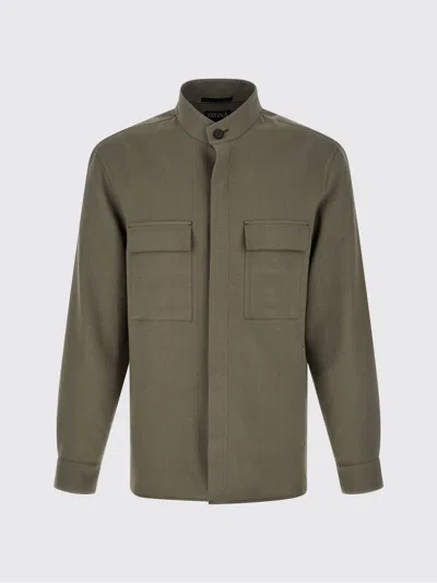 Zegna Shell Jacket In Green