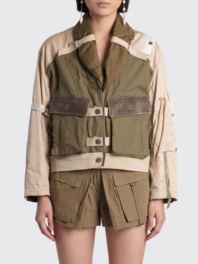 Isabel Marant Julissa Leather-trimmed Organic Cotton Jacket In Multi