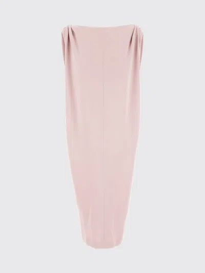 Balenciaga Gathered-shoulder High-neck Midi Sack Dress In Pink