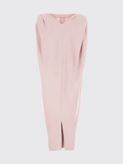 Balenciaga Gathered-shoulder High-neck Midi Sack Dress In Pink