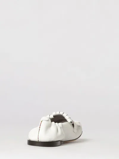 Paul Smith Off White Solid Loafers In White