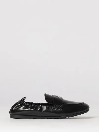 Marc Jacobs Logo-plaque Leather Loafers In Black
