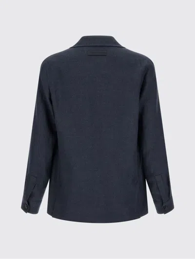 Zegna Patch-pocket Buttoned Shirt Jacket In Multi
