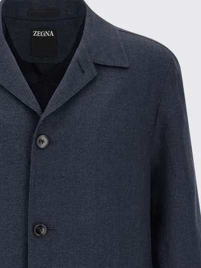 Zegna Patch-pocket Buttoned Shirt Jacket In Multi